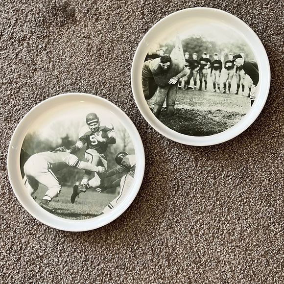 Pottery Barn Dining Pottery Barn Football Dinner Plates Limited